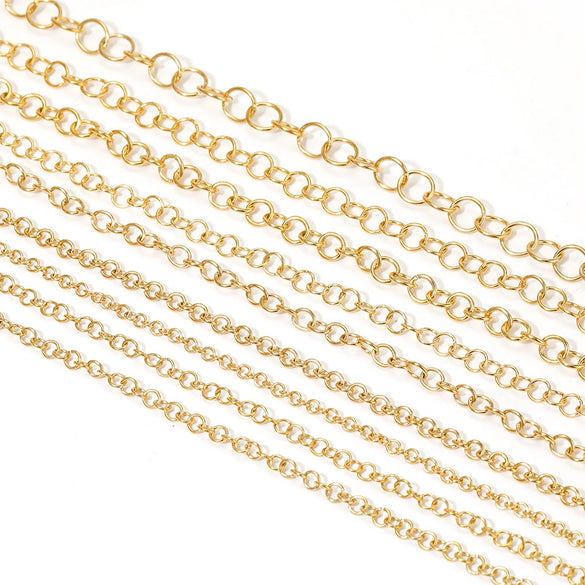 Stainless Steel Goldplated Oshape Chain Jewelry Necklace Accessories
