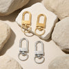 Stainless Steel Goldplated Simple Universal Keychain Rotating Buckle Spring Buckle Bag Key Connection Diy Accessory Buckle