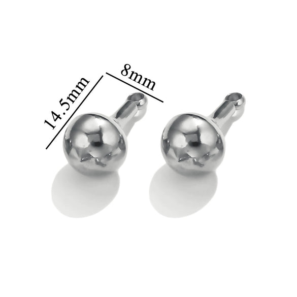Stainless Steel Gourd Niche Pendant Jewelry Accessories With Electroplating