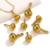 Stainless Steel Gourd Niche Pendant Jewelry Accessories With Electroplating