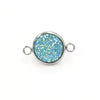 Stainless Steel Gypsophila Double Head Pendant Jewelry Accessories With Electroplating And Geometric Style