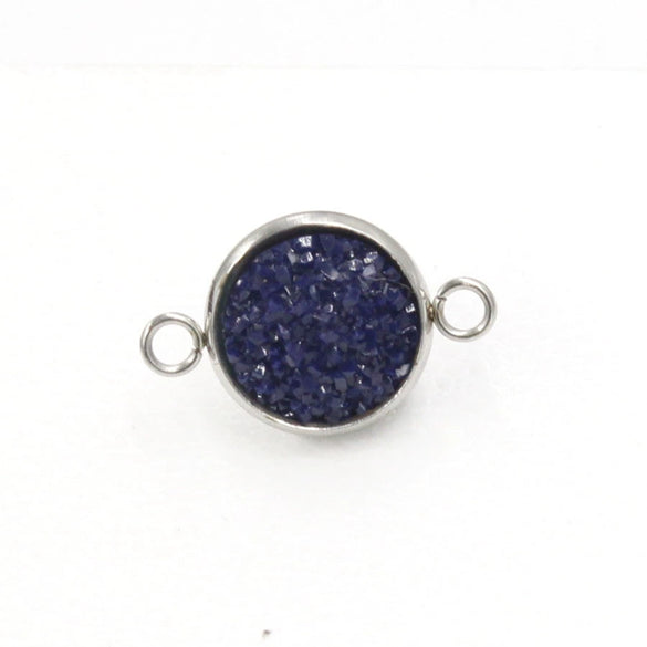 Stainless Steel Gypsophila Double Head Pendant Jewelry Accessories With Electroplating And Geometric Style