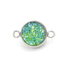 Stainless Steel Gypsophila Double Head Pendant Jewelry Accessories With Electroplating And Geometric Style
