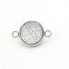 Stainless Steel Gypsophila Double Head Pendant Jewelry Accessories With Electroplating And Geometric Style