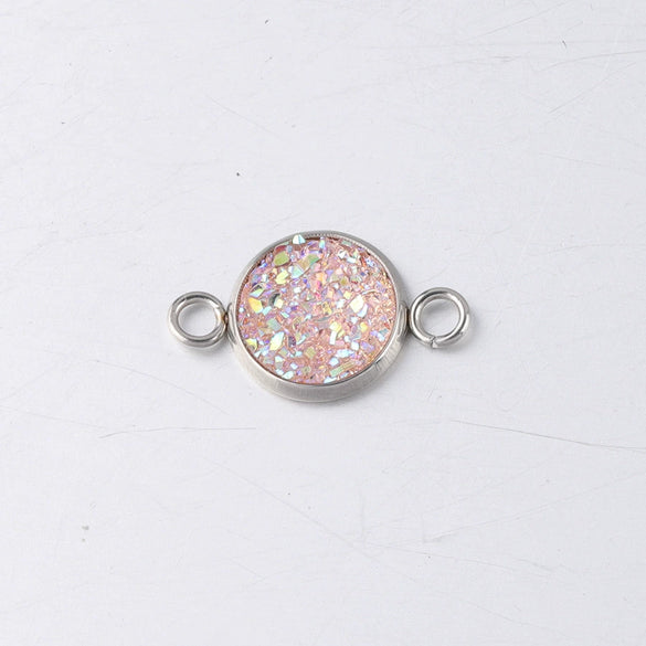 Stainless Steel Gypsophila Pendant Connector Diy Jewelry Accessories