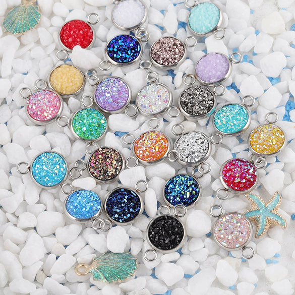 Stainless Steel Gypsophila Pendant Connector Diy Jewelry Accessories