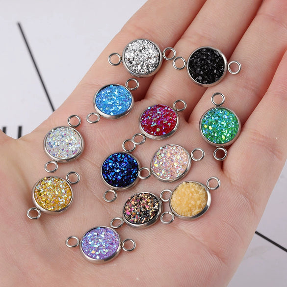 Stainless Steel Gypsophila Pendant Connector Diy Jewelry Accessories