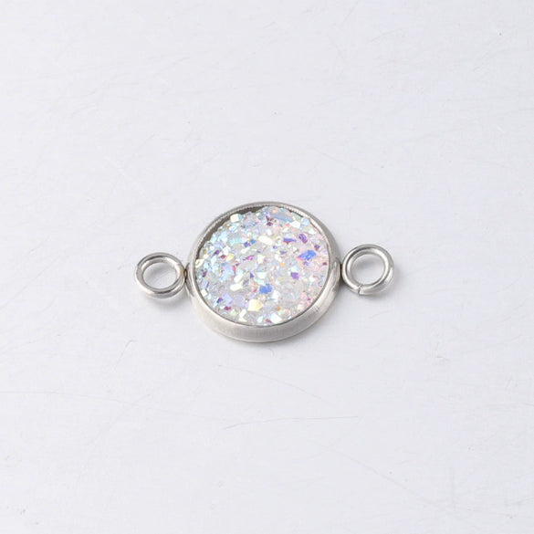 Stainless Steel Gypsophila Pendant Connector Diy Jewelry Accessories