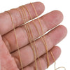 Stainless Steel Hammer Chain 18K Vacuum Plated Necklace Diy Accessories For Chain Necklace And Bracelet Making