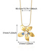 Stainless Steel Hammer Spiral Sun Pendant Necklace Electroplated Cross Chain Unisex