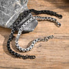 Stainless Steel Handmade Chain Bracelet Fashion Men's Jewelry