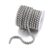 Stainless Steel Handmade Coffee Bean Keel Heart Oval Chain Necklace Bracelet With Electrolytic Brightening