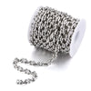 Stainless Steel Handmade Coffee Bean Keel Heart Oval Chain Necklace Bracelet With Electrolytic Brightening