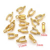 Stainless Steel Handmade Diy Pendant Necklace Earrings Accessories With Plated 18K Electroplating Melon Buckle