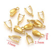 Stainless Steel Handmade Diy Pendant Necklace Earrings Accessories With Plated 18K Electroplating Melon Buckle