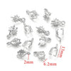 Stainless Steel Handmade Diy Pendant Necklace Earrings Accessories With Plated 18K Electroplating Melon Buckle