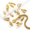 Stainless Steel Handmade Diy Pendant Necklace Earrings Accessories With Plated 18K Electroplating Melon Buckle