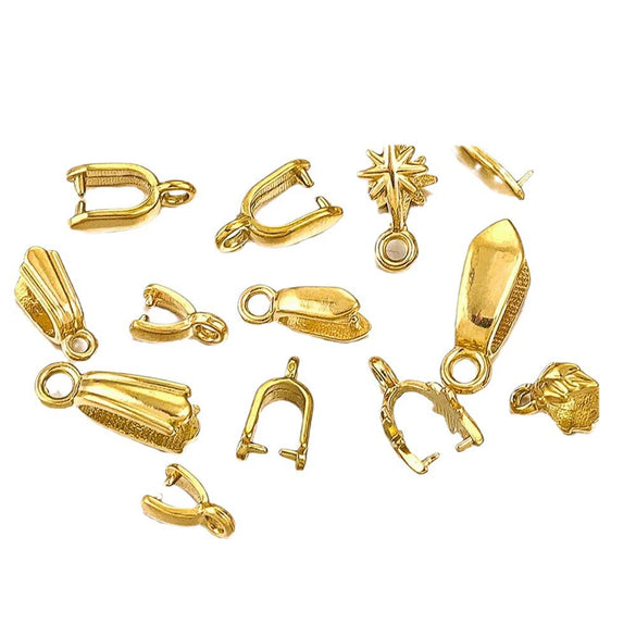 Stainless Steel Handmade Diy Pendant Necklace Earrings Accessories With Plated 18K Electroplating Melon Buckle