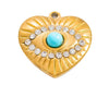 Stainless Steel Handmade Enamel Contrasting Color Magic Eye Hiphop Style Jewelry Accessories Pendant