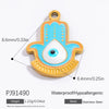 Stainless Steel Handmade Enamel Contrasting Color Magic Eye Hiphop Style Jewelry Accessories Pendant