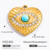Stainless Steel Handmade Enamel Contrasting Color Magic Eye Hiphop Style Jewelry Accessories Pendant