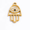 Stainless Steel Handmade Enamel Contrasting Color Magic Eye Hiphop Style Jewelry Accessories Pendant