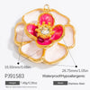 Stainless Steel Handmade Fashion Animal Butterfly Jewelry Electroplated Bracelet Necklace Earrings Pendant
