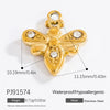 Stainless Steel Handmade Fashion Animal Butterfly Jewelry Electroplated Bracelet Necklace Earrings Pendant