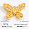 Stainless Steel Handmade Fashion Animal Butterfly Jewelry Electroplated Bracelet Necklace Earrings Pendant