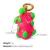 316L Stainless Steel Handmade Fruit Shaped Pendant Jewelry Strawberry Cherry Apple Electroplated Simple Style