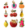 316L Stainless Steel Handmade Fruit Shaped Pendant Jewelry Strawberry Cherry Apple Electroplated Simple Style