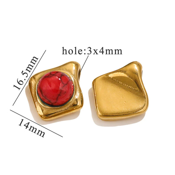 Stainless Steel Handmade Jewelry Pendant For Necklace And Bracelet With Electroplating Treatment