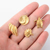 Stainless Steel Handmade Marine Series Turtle Shell Conch Jewelry Necklace Pendant Accessories With Electroplating