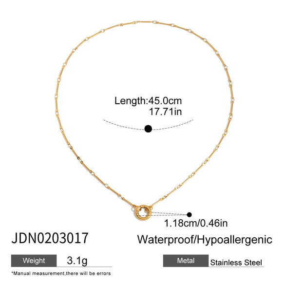 Stainless Steel Handmade Minimalist Women's Jewelry Accessories Necklace