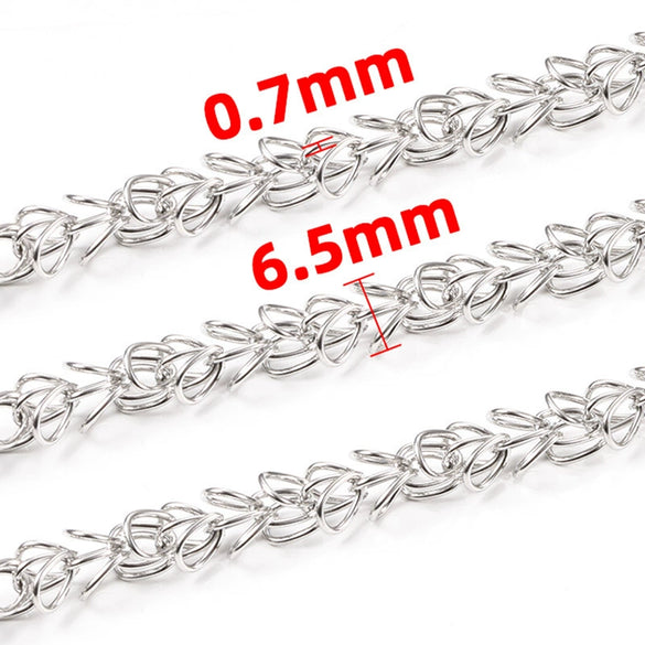 Stainless Steel Handmade Punk Three Dimensional Petal Jewelry Chain For Men And Women