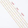 Stainless Steel Handmade Round Bar Chain Necklace Accessories With Electroplating