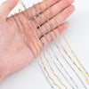 Stainless Steel Handmade Round Bar Chain Necklace Accessories With Electroplating