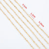 Stainless Steel Handmade Round Bar Chain Necklace Accessories With Electroplating