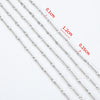 Stainless Steel Handmade Round Bar Chain Necklace Accessories With Electroplating