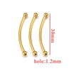 Stainless Steel Handmade Semifinished Jewelry Accessories For Bracelet Necklace With Electroplating Treatment