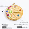 Stainless Steel Handmade Totem Pendant Accessories For Jewelry With Electroplating Light Luxury Non Fading