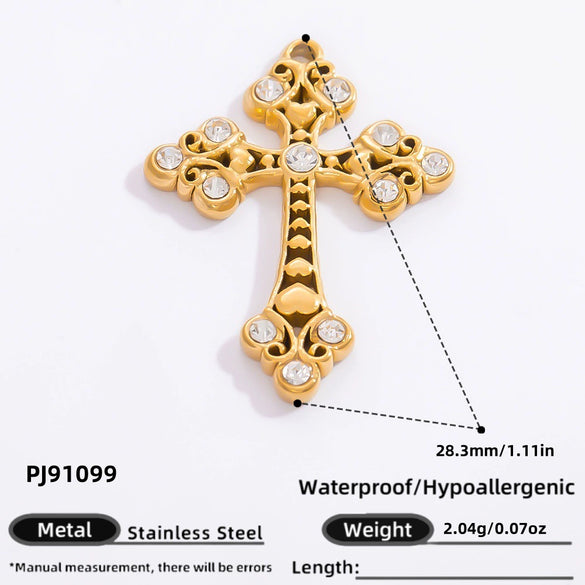 Stainless Steel Handmade Totem Pendant Accessories For Jewelry With Electroplating Light Luxury Non Fading