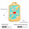 Stainless Steel Handmade Totem Pendant Accessories For Jewelry With Electroplating Light Luxury Non Fading