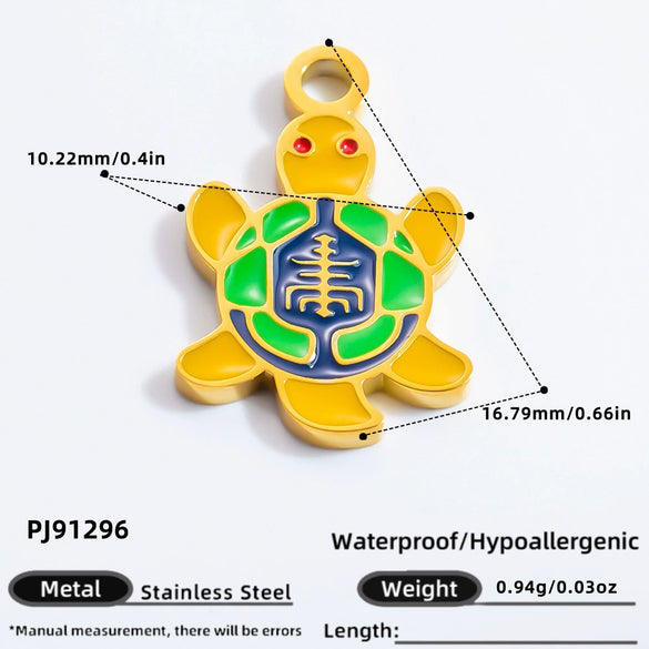 Stainless Steel Handmade Totem Pendant Accessories For Jewelry With Electroplating Light Luxury Non Fading