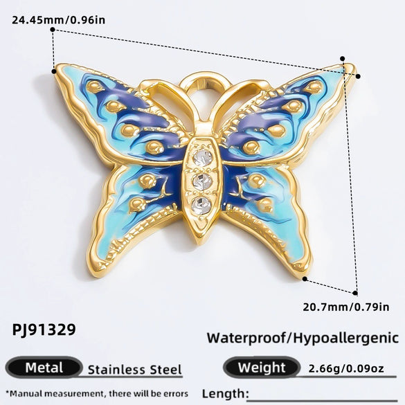 Stainless Steel Handmade Totem Pendant Accessories For Jewelry With Electroplating Light Luxury Non Fading
