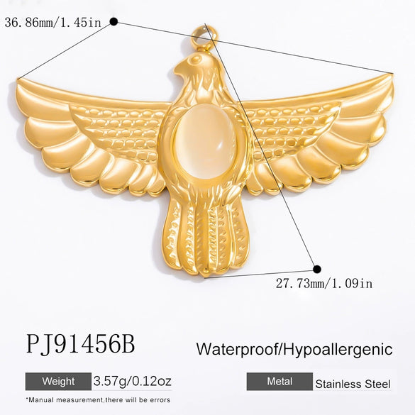 Stainless Steel Handmade Totem Pendant Accessories For Jewelry With Electroplating Light Luxury Non Fading