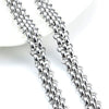 Stainless Steel Handwoven Interlocking Watch Chain Jewelry For Men And Women Hip Hop Style