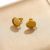 Stainless Steel Hanging Earrings Diy Handmade Accessories With Electroplating Treatment