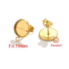 Stainless Steel Hanging Earrings Diy Handmade Accessories With Electroplating Treatment