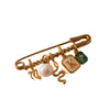 Stainless Steel Heart And Animal Pendant Necklace With Vacuum Electroplated 18K Gold Color Retention